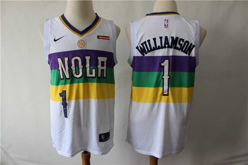 Pelicans 1 Zion Williamson White City Edition Nike Swingman Jersey,We sell and wholesale Pelicans 1 Zion Williamson White City Edition Nike Swingman Jersey on line form chian!